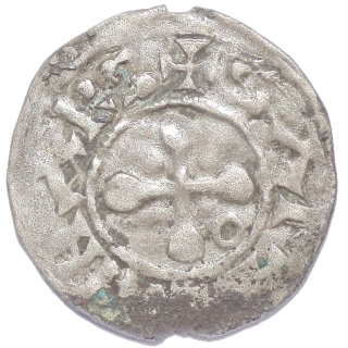 France - Evêché de Valence, Denier à l'aigle aux ailes éployées