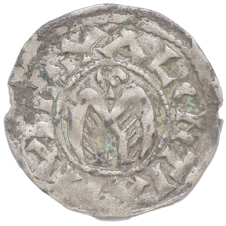 France - Evêché de Valence, Denier à l'aigle aux ailes éployées