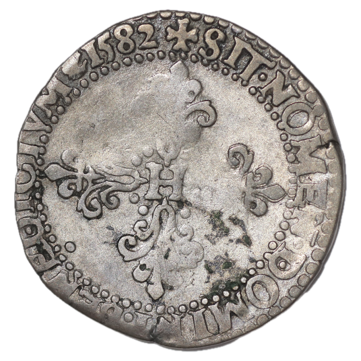 France - Henri III (1574-1589), Teston, 1582, A (Paris)