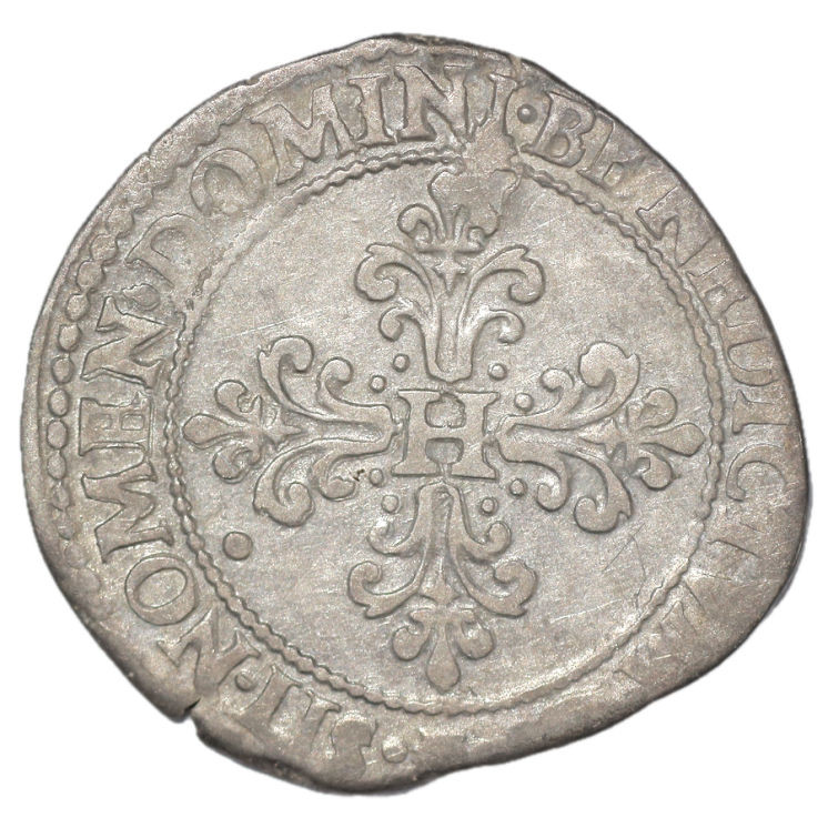 France - Henri III (1574-1589), Teston, 1584, M (Toulouse)