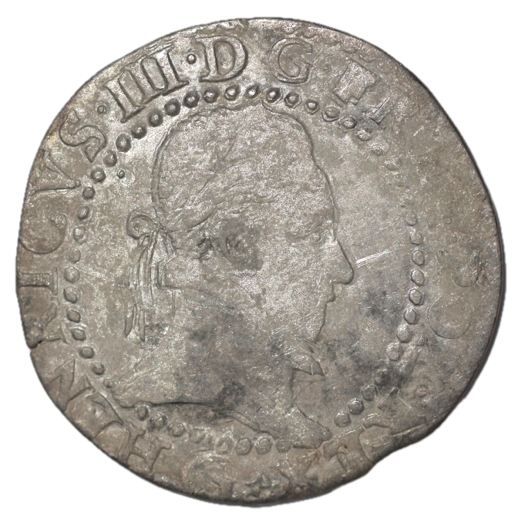France - Henri III (1574-1589), Teston, 1587, G (Poitiers)