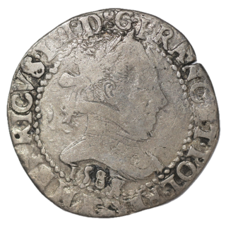 France - Henri III (1574-1589), Teston, 1587, K (Bordeaux)