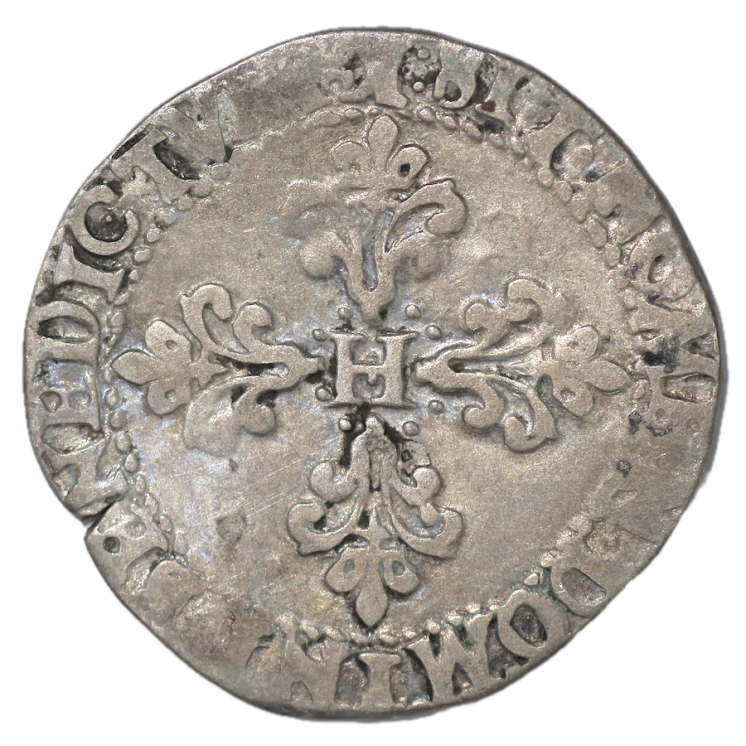 France - Henri III (1574-1589), Teston, 1587, K (Bordeaux)