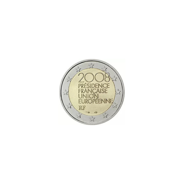 2008 - France, 2 Euros présidence française du Conseil de l’Union européenne au deuxième semestre 2008