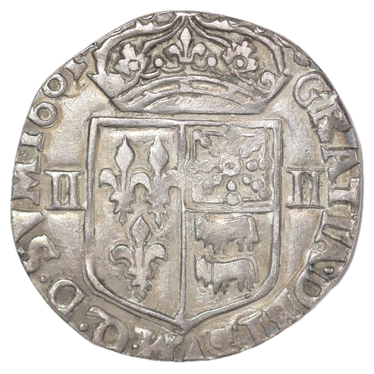 France - Henri III (1574-1589),  Sol Parisis, 1578, G (Poitiers)