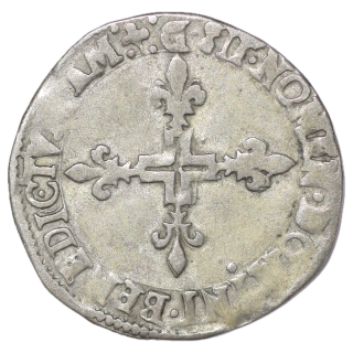 France - Henri IV (1589-1610), 1/4 d'Ecu, Navarre Bearn, 1601