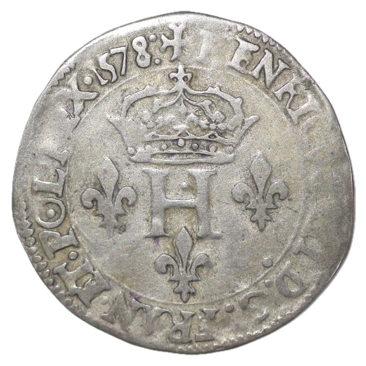 France - Henri IV (1589-1610), 1/4 d'Ecu, Navarre Bearn, 1601