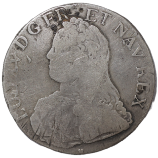 France - Louis XV, (1715-1774), Ecu aux branches d'olivier, 1726, & (Aix en Provence)