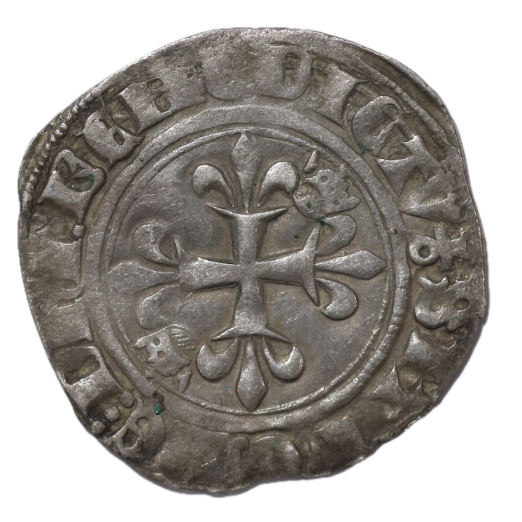France - Charles VI (1380-1422), Gros Florette, Crémieux