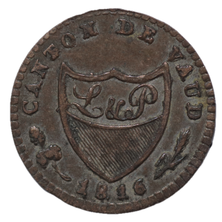 Suisse - Canton de Vaud (1536-1798), 2 1/2 Rappen, 1816