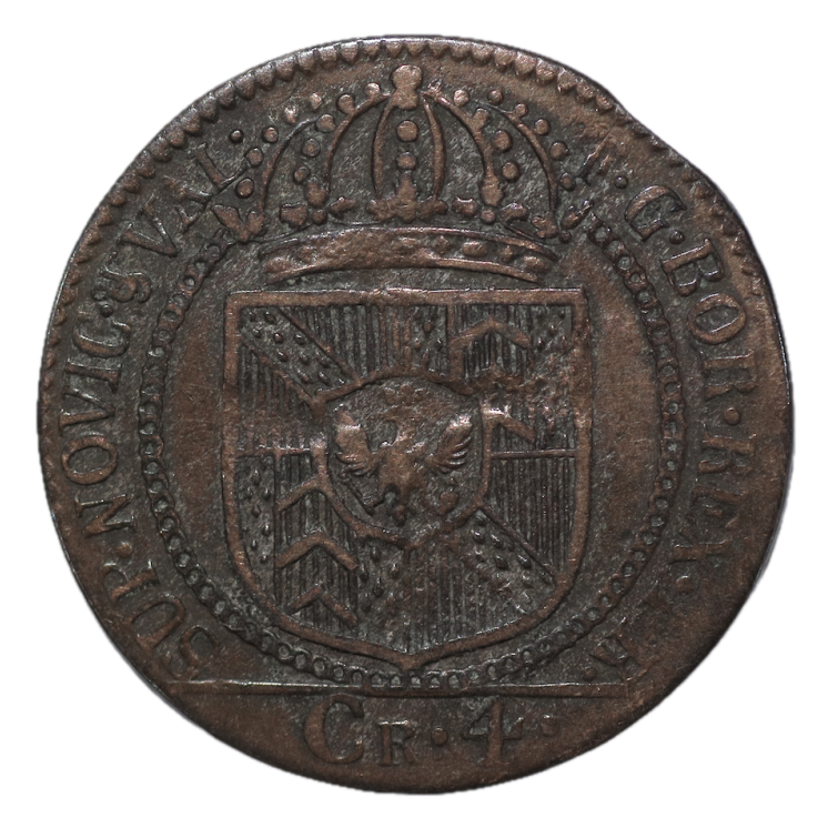 Suisse - Canton de Neuchatel, 4 Kreuzer, 1793