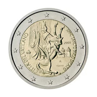 2008 - Vatican, 2 Euros Année de saint Paul – bimillénaire de sa naissance (pièce seule)