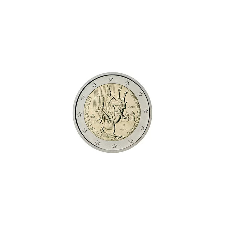 2008 - Vatican, 2 Euros Année de saint Paul – bimillénaire de sa naissance (pièce seule)