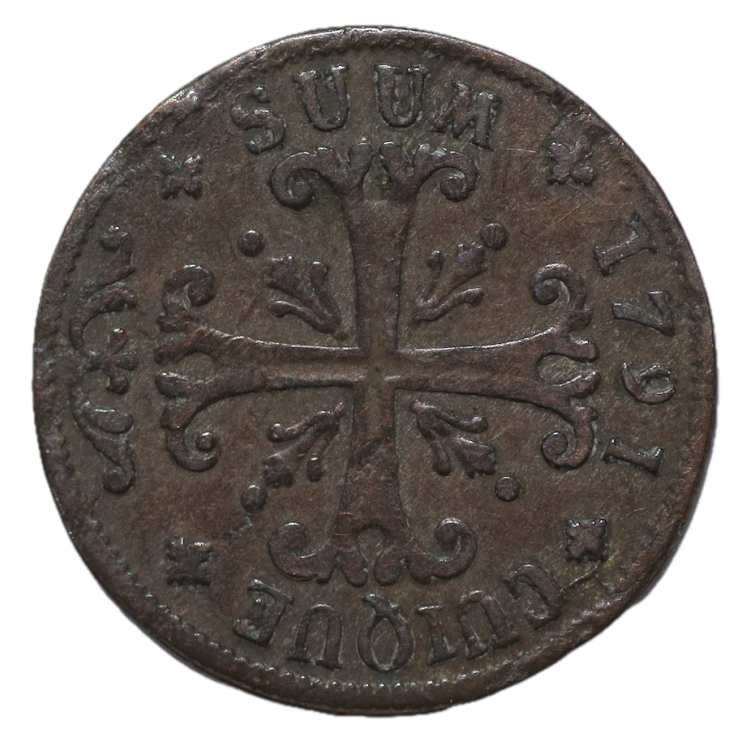 Suisse - Canton de Neuchatel, 1/2 Batzen, 1791