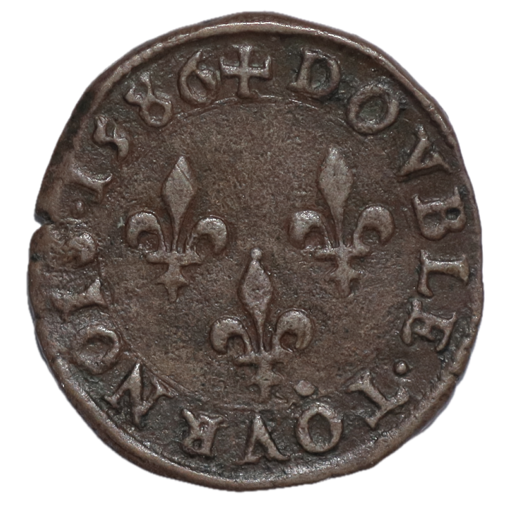 France - Henri III (1574-1589), Double Tournois
