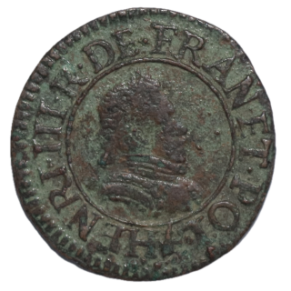 France - Henri III (1574-1589), Double Tournois, 1583, A (Paris)