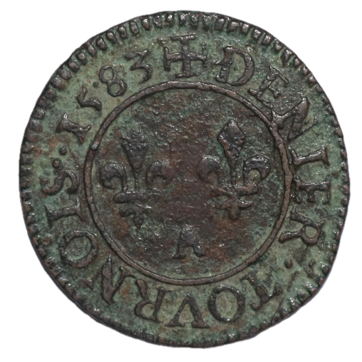 France - Henri III (1574-1589), Double Tournois, 1583, A (Paris)