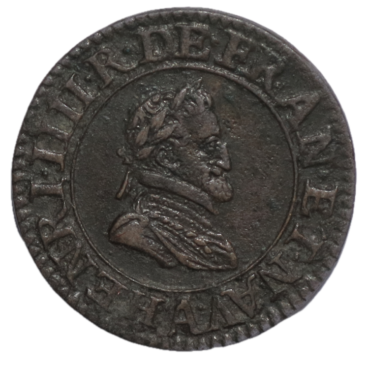 France - Henri IV (1589-1610), Double Tournois, 1603, A (Paris)