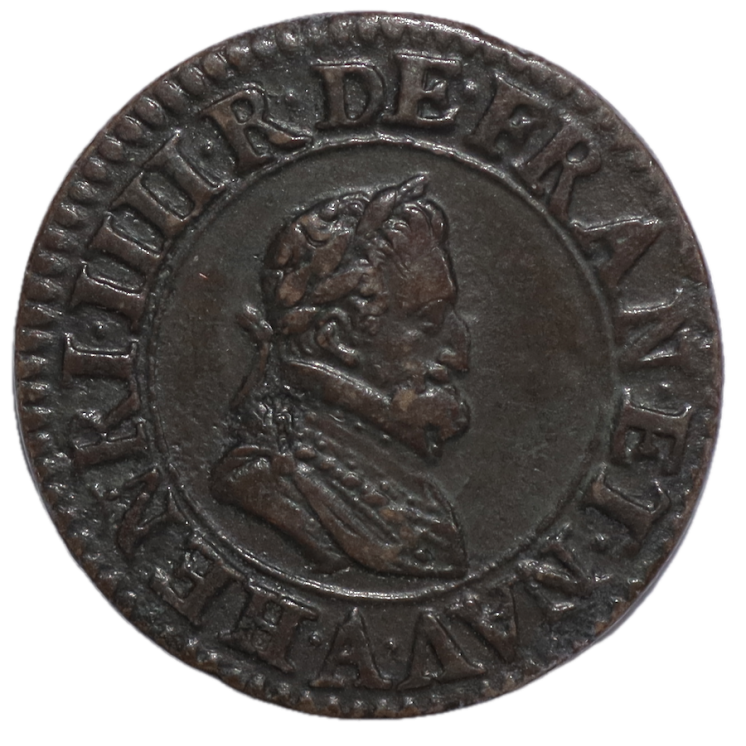 France - Henri IV (1589-1610), Double Tournois, 1605, A (Paris)