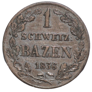Suisse - Canton des Grisons, 1 Batzen, 1836