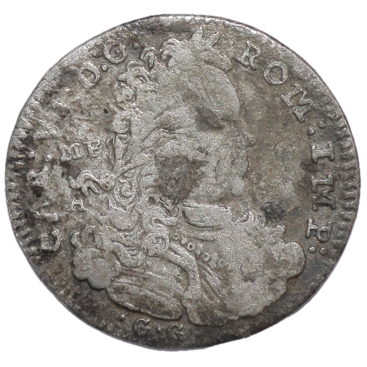 Italie - Royaume de Naples, Charles VI (1713-1735), 1 Carlino, 173-