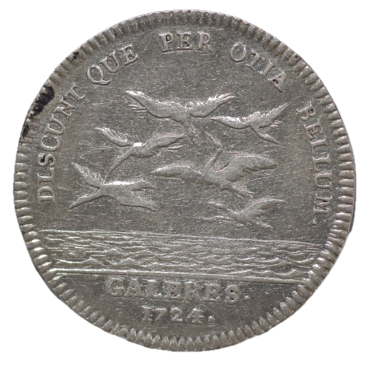 France - Jeton Galères Royales, 1724, Philippe d'Orléans