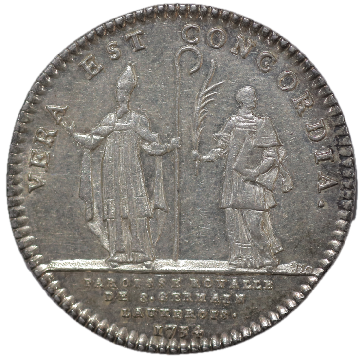 France - Jeton Eglise de Paris, 1734, Louis XVI