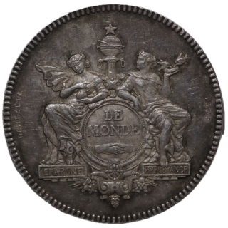 France - Jeton de la Compagnie Anonyme d'Assurances sur la Vie Humaine, 1875