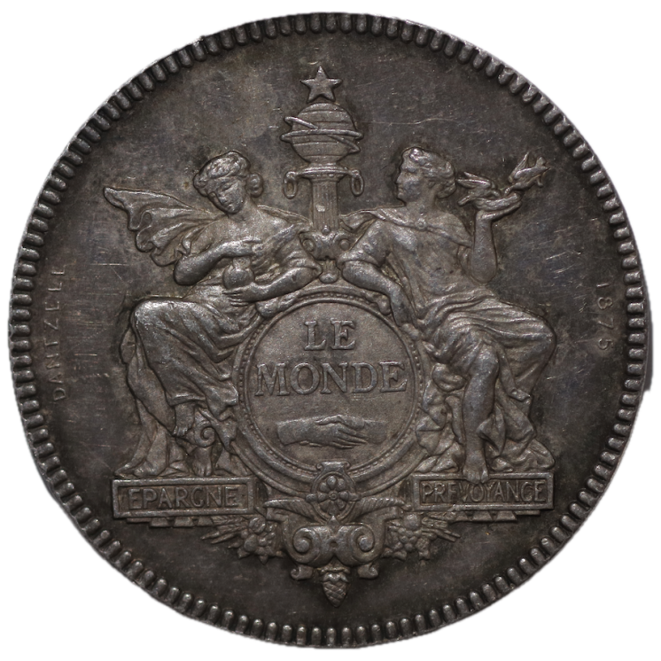 France - Jeton de la Compagnie Anonyme d'Assurances sur la Vie Humaine, 1875