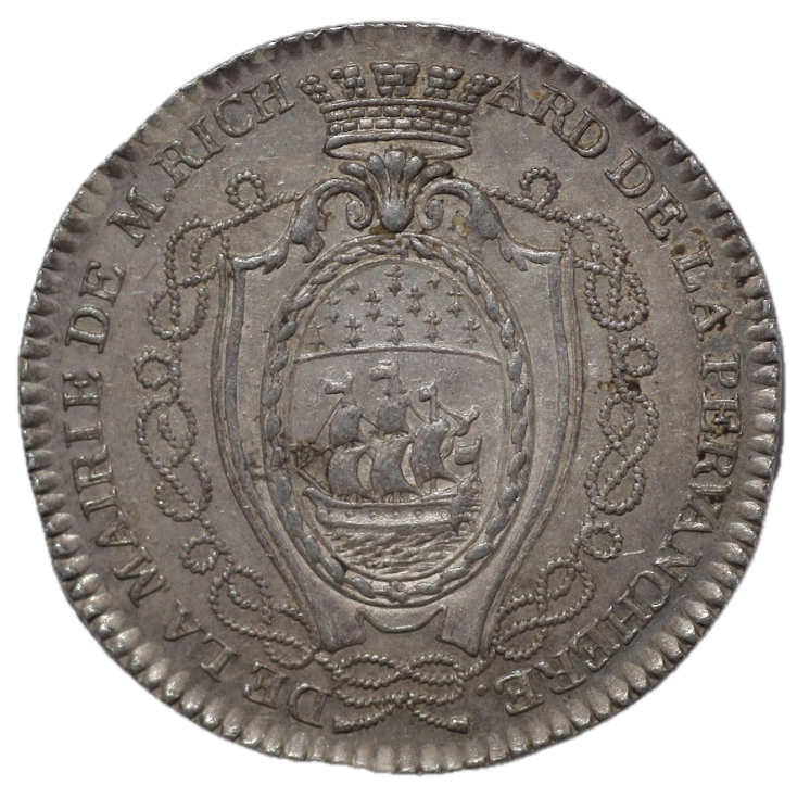 France - Jeton de Pierre Richard de la Pervenchère, Nantes (1787-1788)