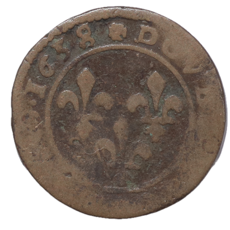 France - Louis XIII (1610-1643), Double Tournois, 1638, Lay
