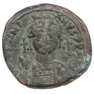 Empire Byzantin - Justinien Ier (525-548), Follis, An 27