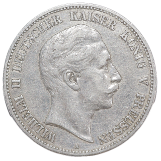 Prusse - Willhelme II (1888-1918), 5 Mark, 1904, A (Berlin)