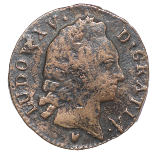 France - Louis XV (1715-1774), 1 Sol, 1768, & (Aix en Provence)