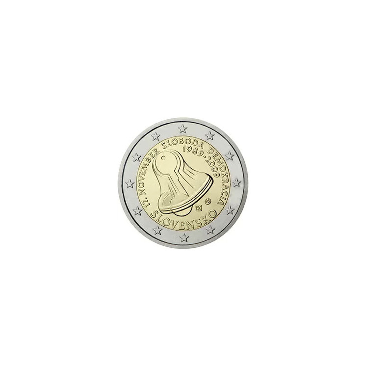 2009 - Slovaquie, 2 Euros 20e anniversaire du jour de la liberté et de la démocratie