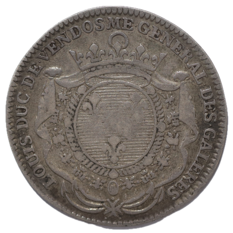 France - Jeton, 1706, Louis-Joseph de Bourbon, Duc de Vendôme et Général des Galères, laiton