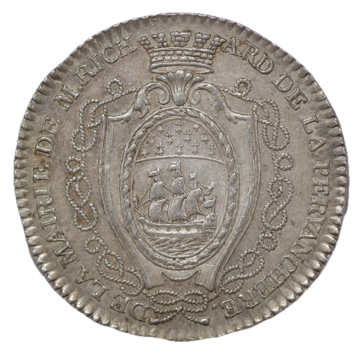 France - Jeton de Pierre Richard de la Pervanchère, Nantes (1787-1788)