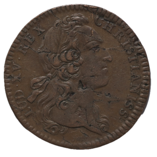 France - Jeton royal, 1742, Louis XV, Parties Casuelles