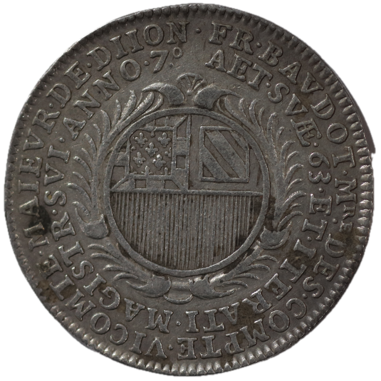 France - Jeton François Baudot Maire de Dijon, 1701
