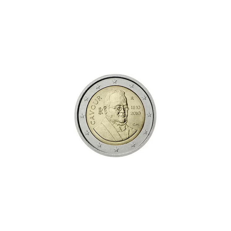 2010 - Italie, 2 Euros  bicentenaire de la naissance du comte de Cavour