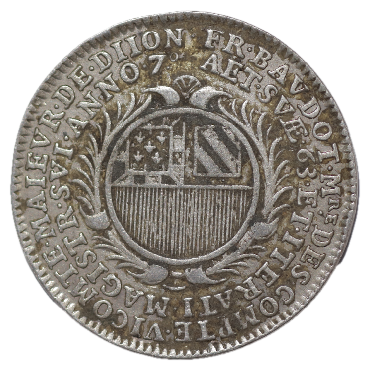France - Jeton de François Baudot, Maire de Dijon, 1701