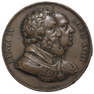 France - Jeton remerciements pour le rétablissement de la statue d'Henri IV, Louis XVIII2