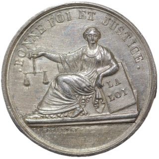 France - Jeton des Couturiers au Tribunal de Commerce de Lyon, 1835