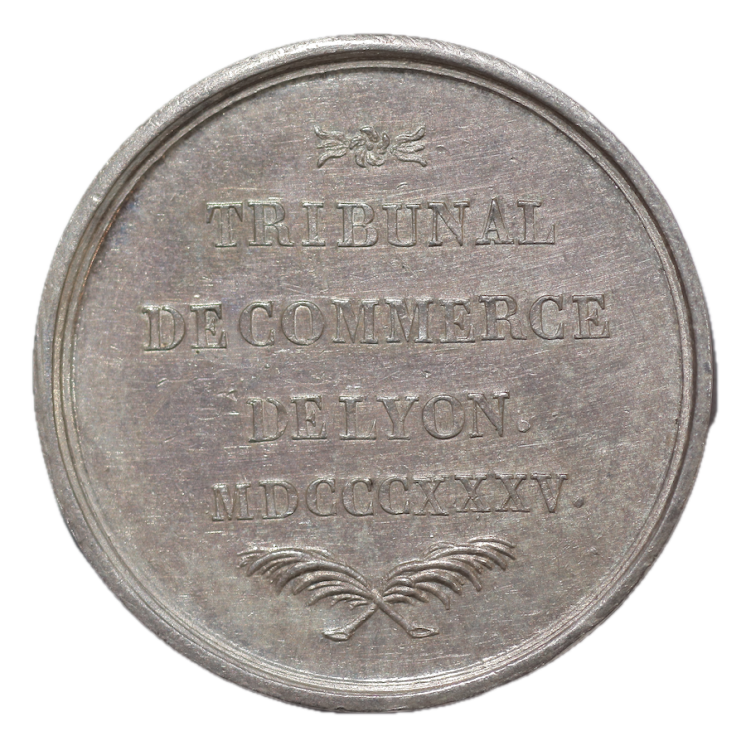 France - Jeton des Couturiers au Tribunal de Commerce de Lyon, 1835