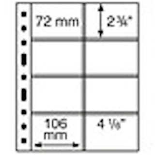 Leuchtturm - Pochettes plastiques Grande, avec 8 pochettes