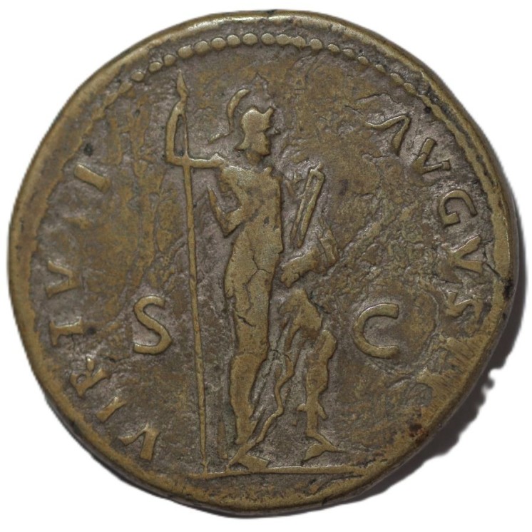 Rome - Domitien, (81-96), Dupondius (Virtuti)