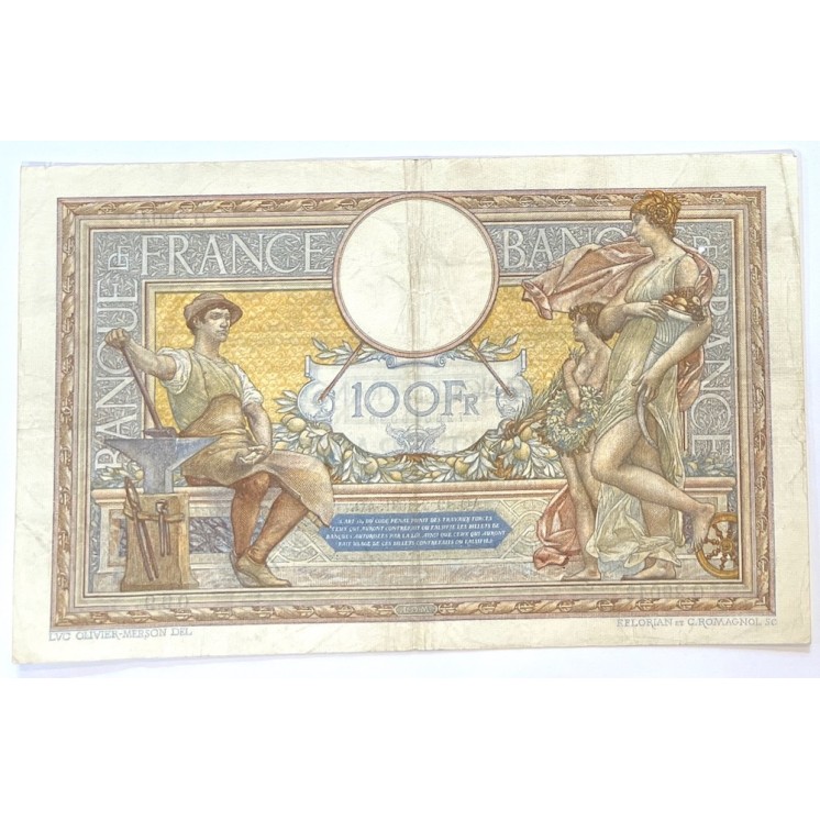 France - 100 Francs Luc Olivier Merson, AO.19-2-1931.AO.