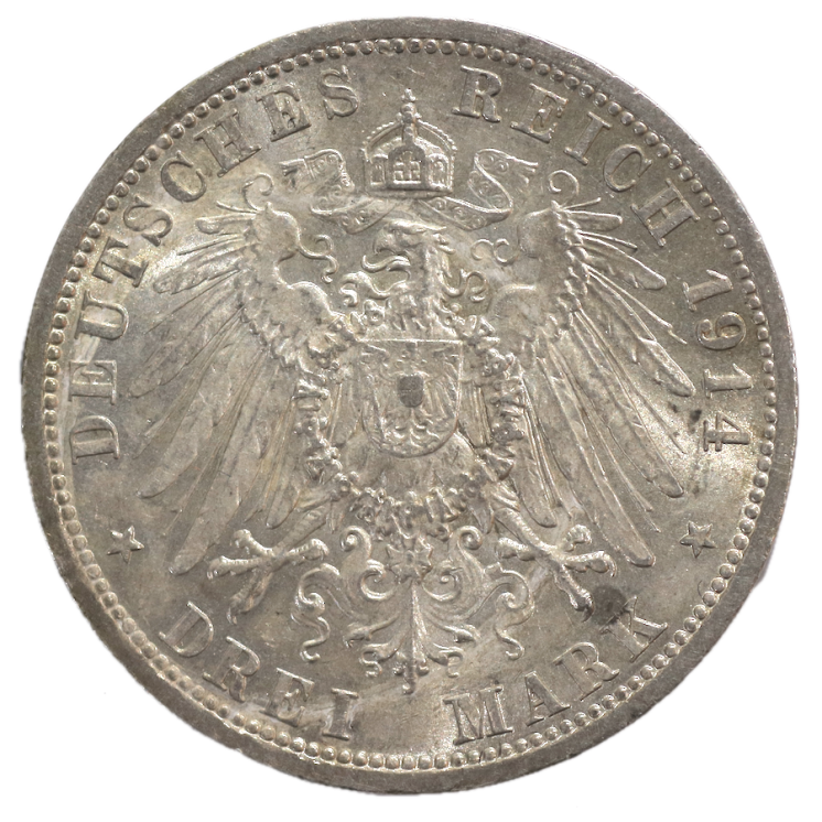 Allemagne - 3 Mark, 1914