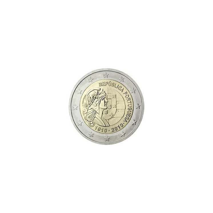 2010 - Portugal, 2 Euros centenaire de la République portugaise