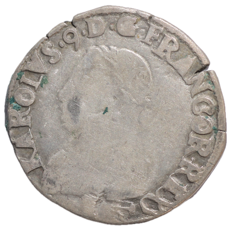 France - Charles IX (1560-1574), Teston, 1568, L, Bayonne